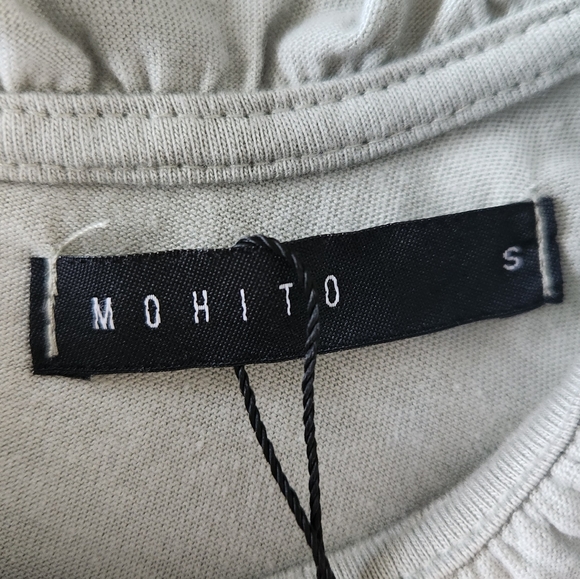 MOHITO Light Green Shirt With Ruffles - Picture 9 of 16